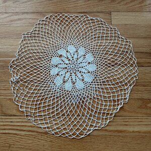 Vintage Handmade Lacey Doily Hand Crocheted